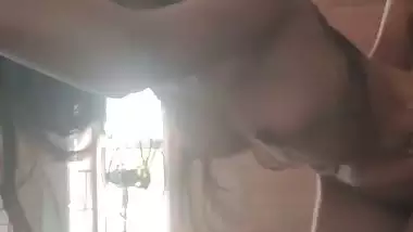 Slim Indian girlfriend standing fucking hot xxx