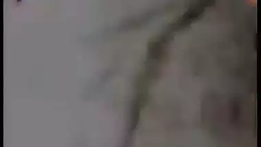Nude desi lady tempts the man during a video call sex