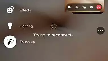 Round face chubby girl nude on video call to boyfriend