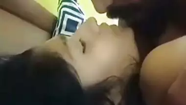 Big guy enjoys romantic sex with his cute GF
