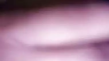 Dark nipples desi girlfriend on video call topless at night